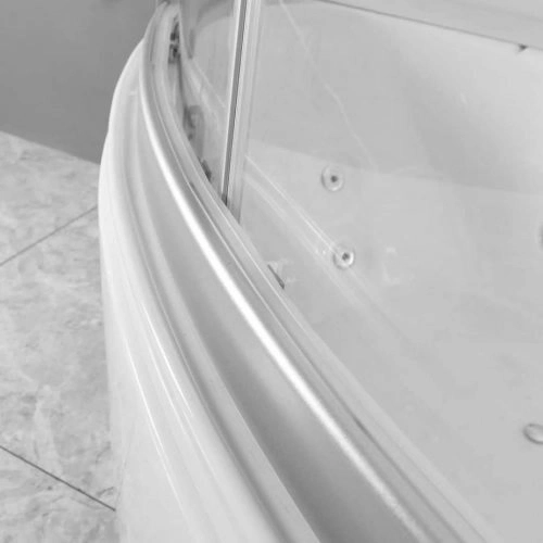 New Design White Frame Big Bathroom Luxury Two Person Steam Shower Room