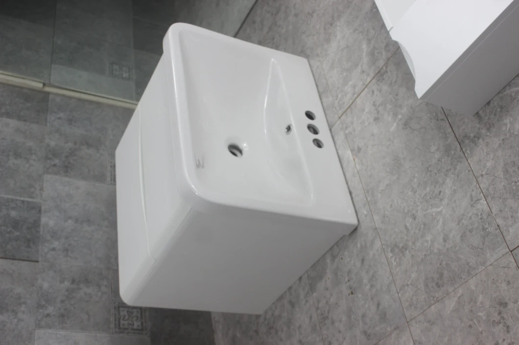 Sanitary Ware Bathroom Sink Set 24 Inches Wall Hung Wash Basin Vanity Cabinet
