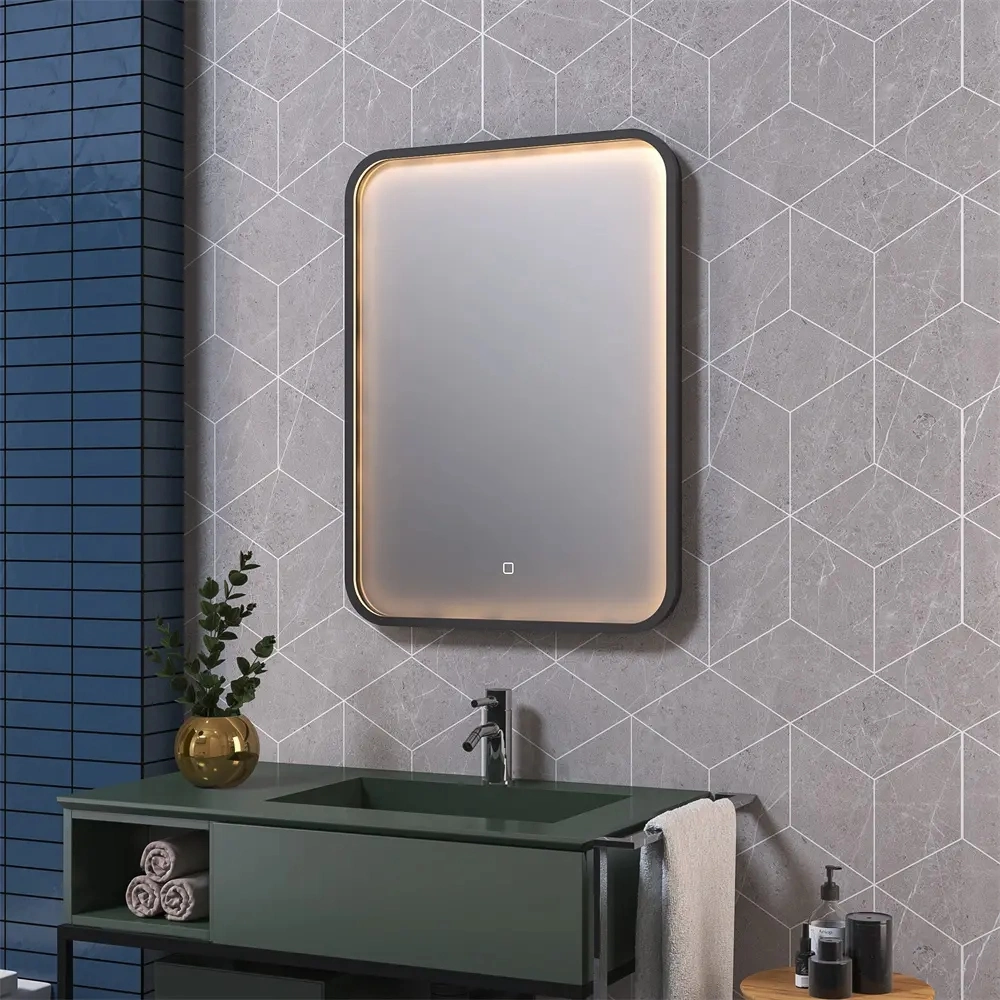 Hot Sale Hotel Design LED Bathroom Manufacturer Vanity Dressing Mirror Bath LED Illuminated Smart Lighted Mirror
