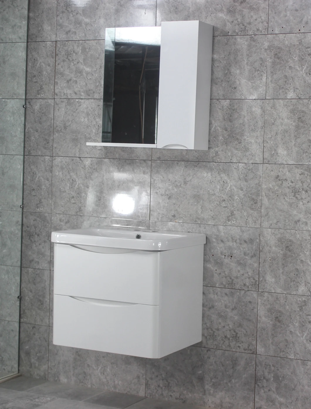Sanitary Ware Bathroom Sink Set 24 Inches Wall Hung Wash Basin Vanity Cabinet