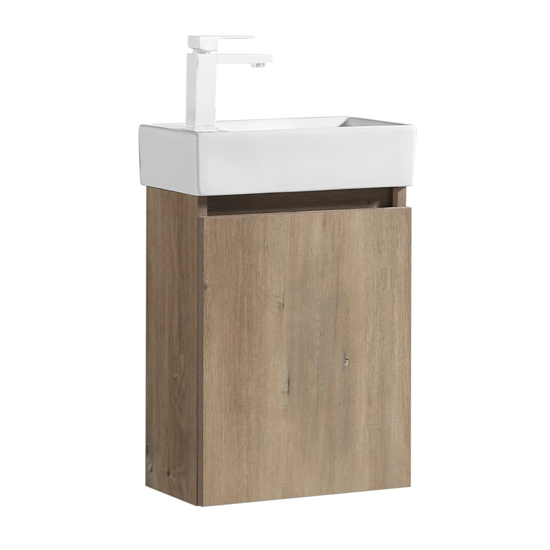 Wall Hung Forest Grain Vanity Cabinet 400mm for Bathroom