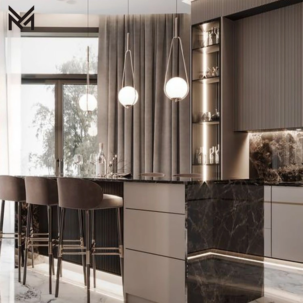 2023 New Solid Wood Modern Kitchen Furniture Custom Cupboard Kitchen Cabinet Designs