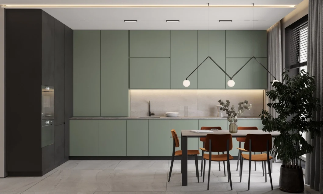 New Professional Designs Custom Made All Aluminum Kitchen Cabinet