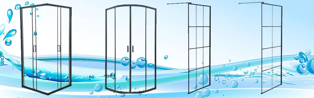 Framless Pivot Glass Shower Room for Bathroom Shower