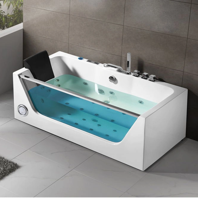 Q408 Luxury Massage Bathtub with LED Air Bubble Canada Market