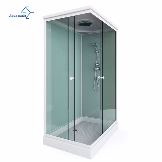 Aquacubic New Design Two Sliding Glass Simple Shower Room