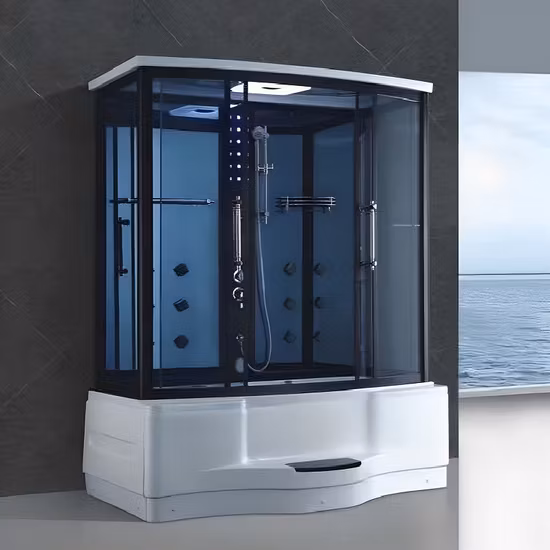 Qian Yan Luxurious Double Shower China Prime Luxury Complete Shower Pods Manufacturers ODM Custom Divided Luxury Free-Standing Shower Room